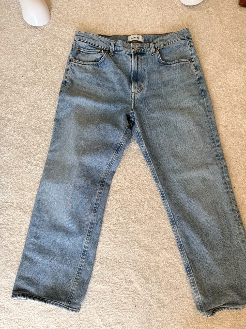 Agolde Valen Mid-Rise Vintage Straight Jeans in Harmonic 29